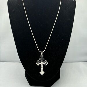Silver Cross Necklace